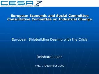 European Economic and Social Committee Consultative Committee on Industrial Change