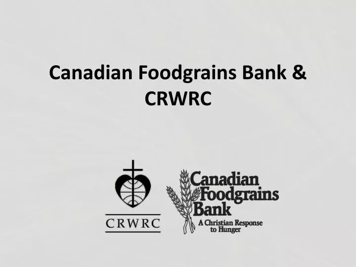 canadian foodgrains bank crwrc