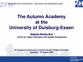 The Autumn Academy at the