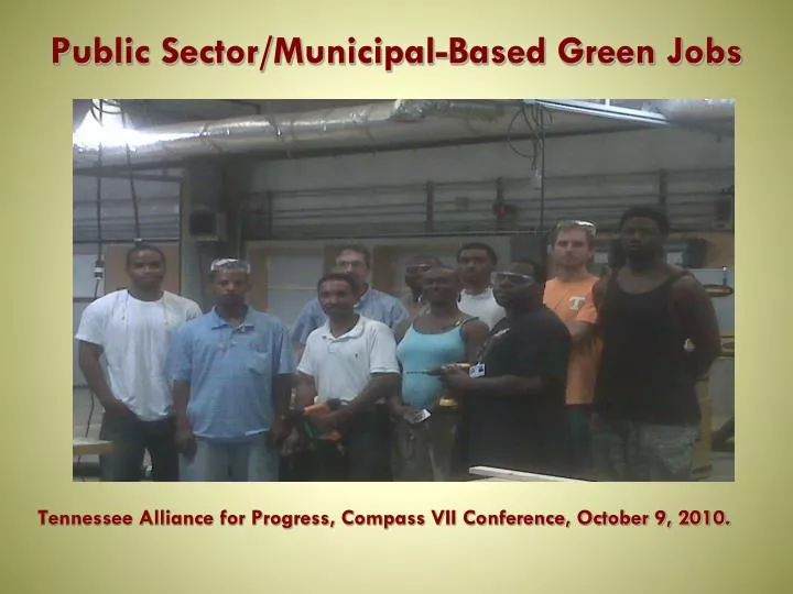 public sector municipal based green jobs