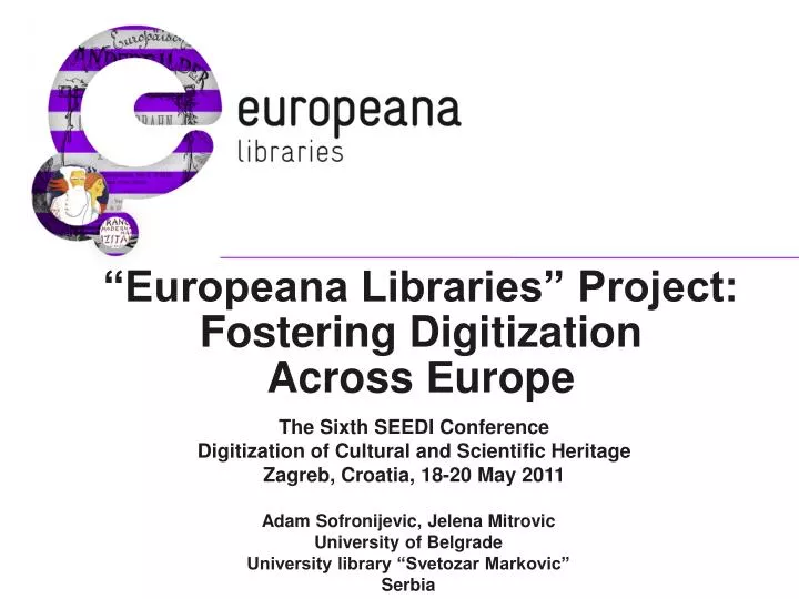 europeana libraries project fostering digitization across europe