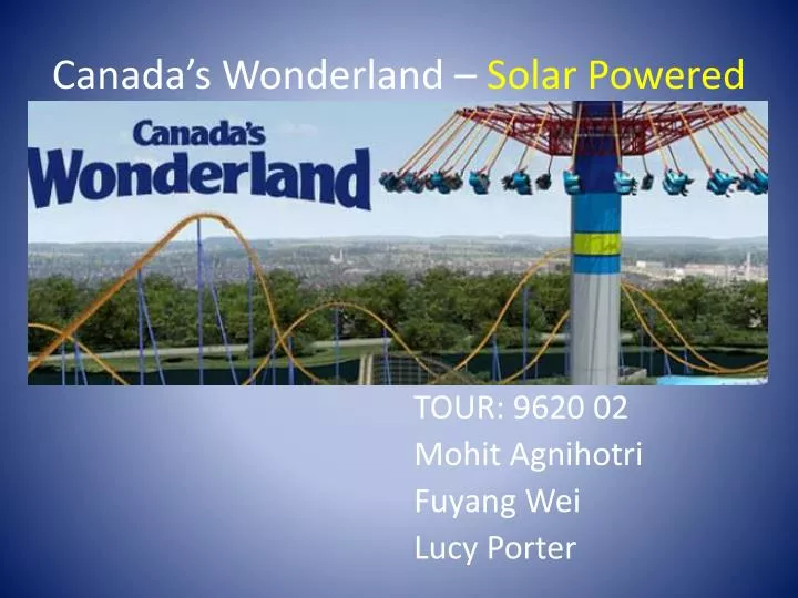 canada s wonderland solar powered