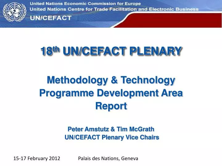 18 th un cefact plenary
