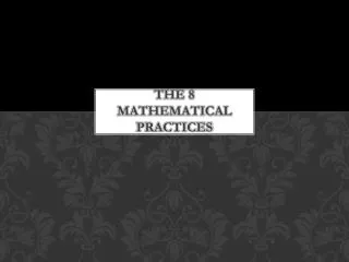 The 8 Mathematical Practices