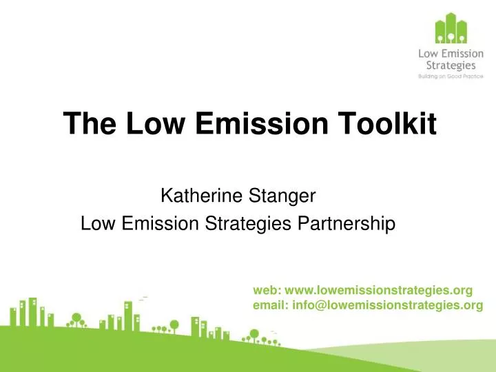 the low emission toolkit