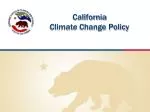 California Climate Change Policy - slide 1