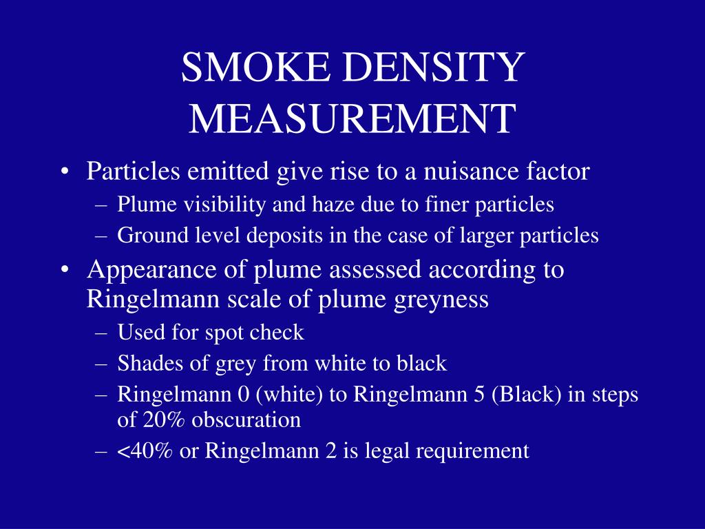 PPT - SMOKE DENSITY MEASUREMENT PowerPoint Presentation, free download ...
