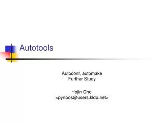 autotools