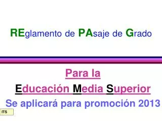 re glamento de pa saje de g rado