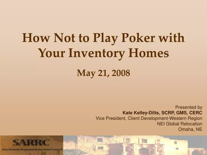 how not to play poker with your inventory homes