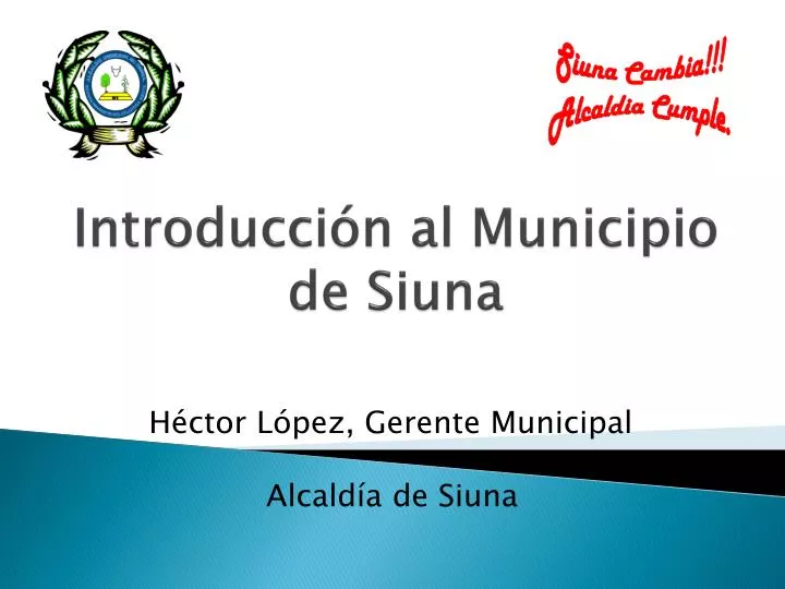 introducci n al municipio de siuna