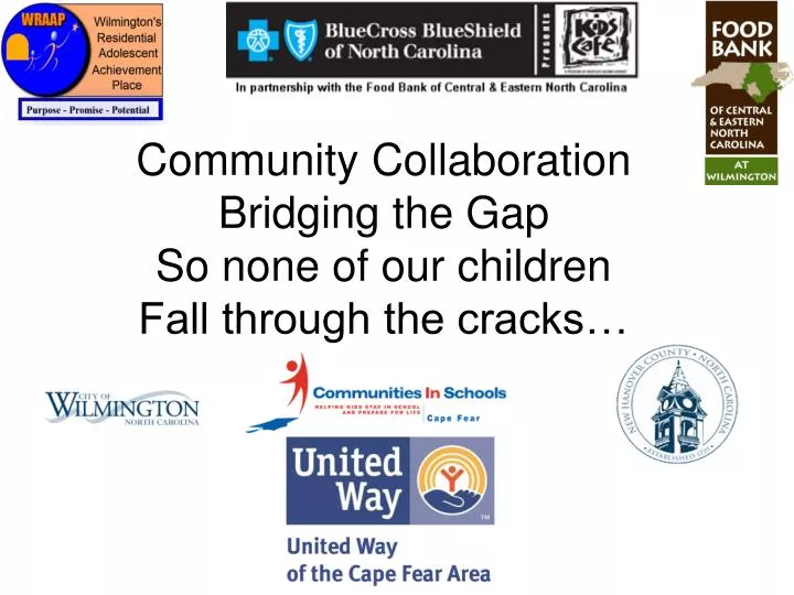 community collaboration bridging the gap so none of our children fall through the cracks