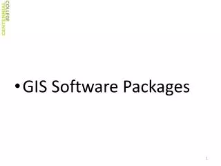 GIS Software Packages