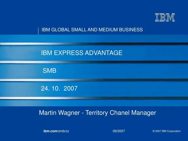 ibm express advantage smb 24 10 2007