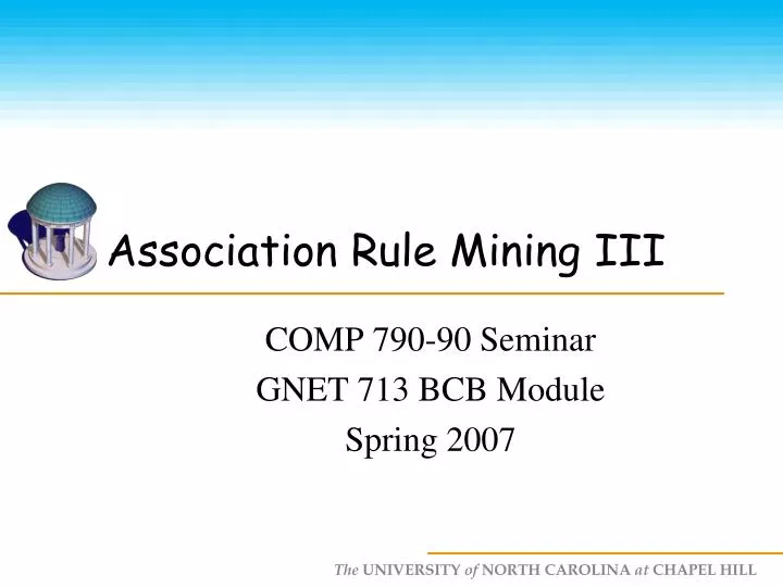 association rule mining iii