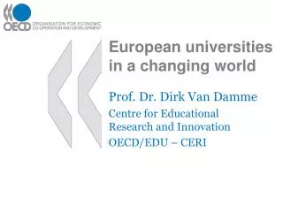 European universities in a changing world