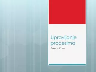 upravljanje procesima