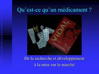 qu est ce qu un m dicament