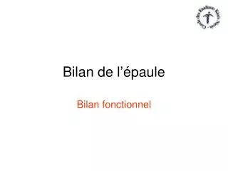 bilan de l paule