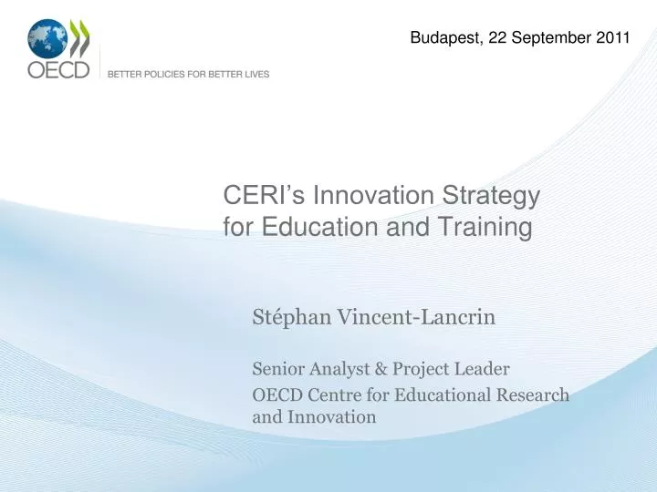 ceri s innovation strategy for education and training