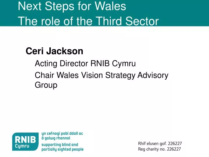 next steps for wales the role of the third sector