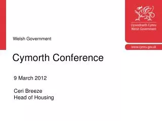 Cymorth Conference