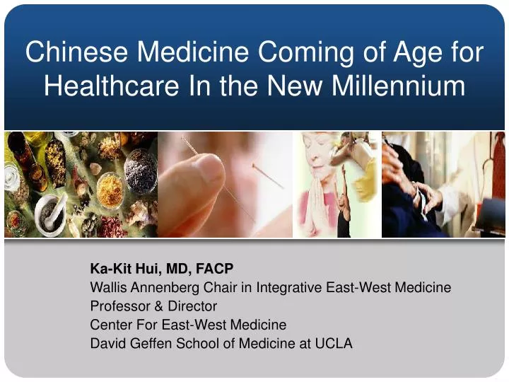 chinese medicine coming of age for healthcare in the new millennium