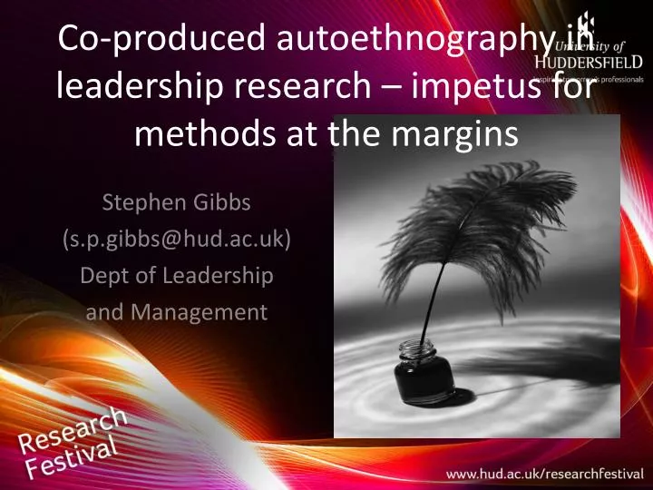 co produced autoethnography in leadership research impetus for methods at the margins