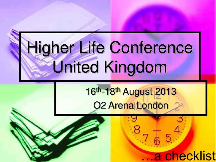 higher life conference united kingdom