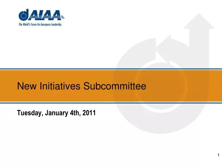 new initiatives subcommittee