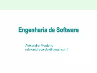 engenharia de software