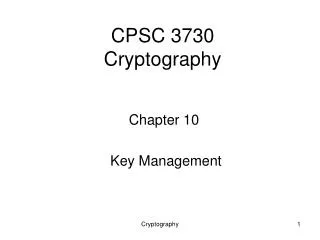 cpsc 3730 cryptography