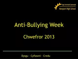 anti bullying week