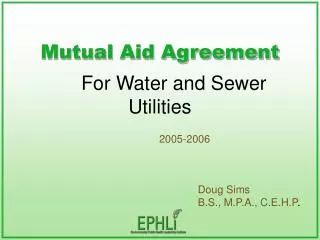 Mutual Aid Agreement