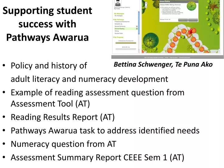 supporting student success with pathways awarua