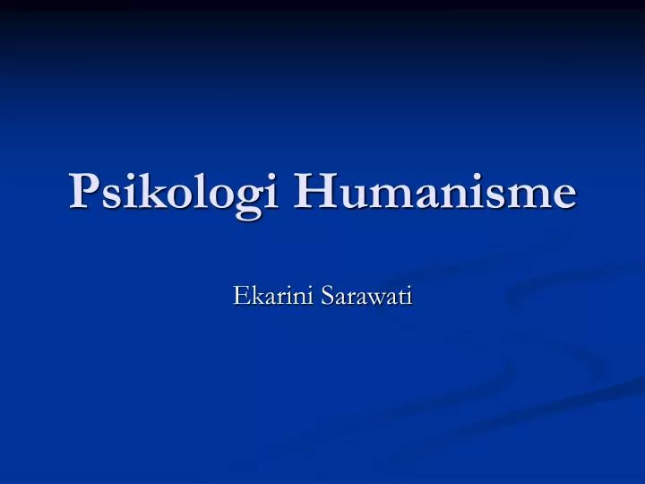 psikologi humanisme
