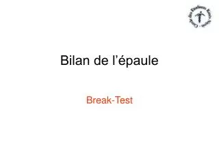 bilan de l paule