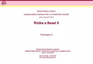 rizika a basel ii