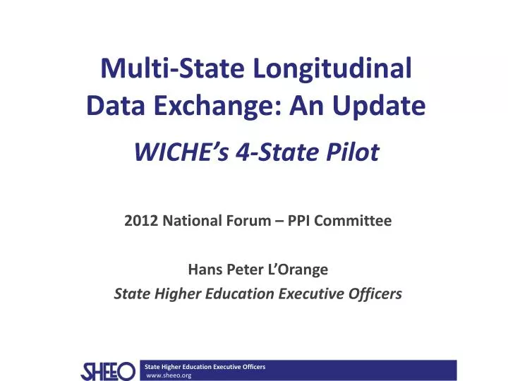 multi state longitudinal data exchange an update wiche s 4 state pilot
