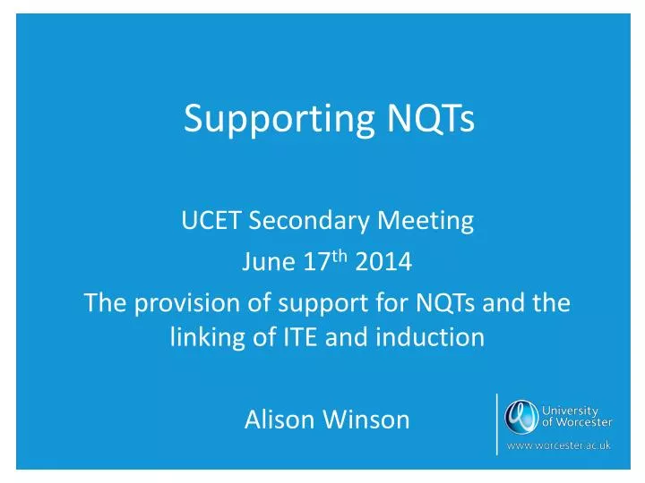 supporting nqts
