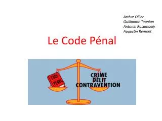 le code p nal