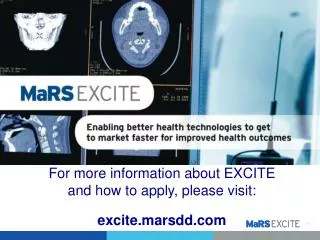 For more information about EXCITE and how to apply, please visit: e xcite.marsdd