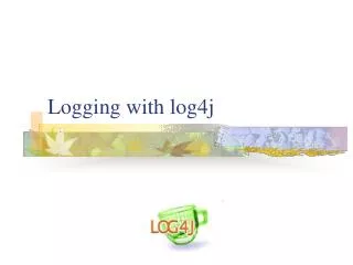 Logging with l og4j