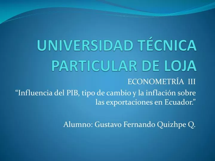 universidad t cnica particular de loja