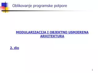 oblikovanje programske potpore