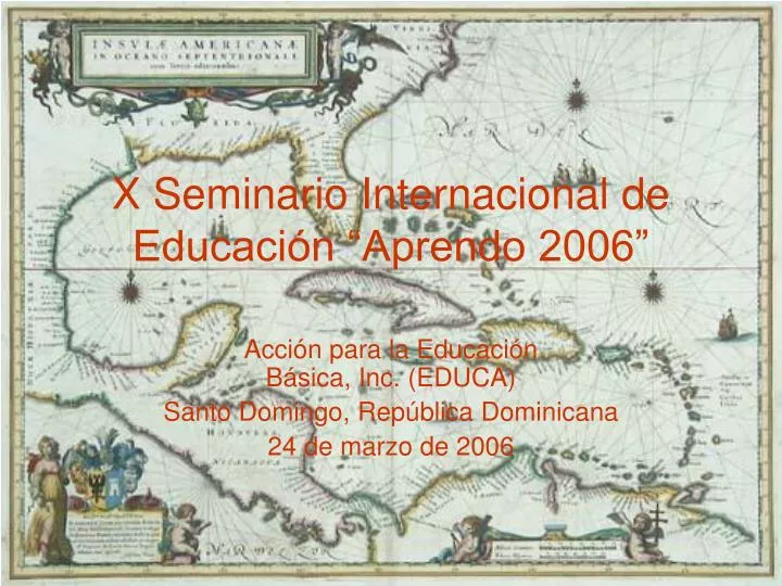x seminario internacional de educaci n aprendo 2006