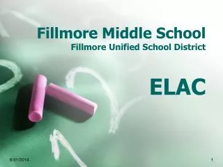 Fillmore Middle School Fillmore Unified School District ELAC