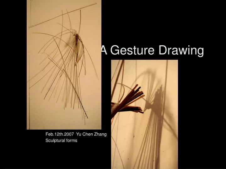 a gesture drawing