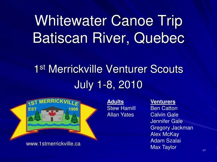 whitewater canoe trip batiscan river quebec