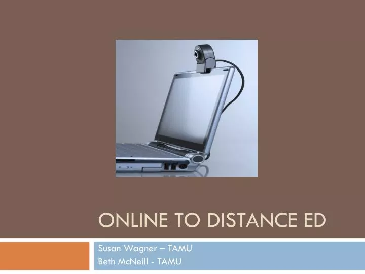 online to distance ed